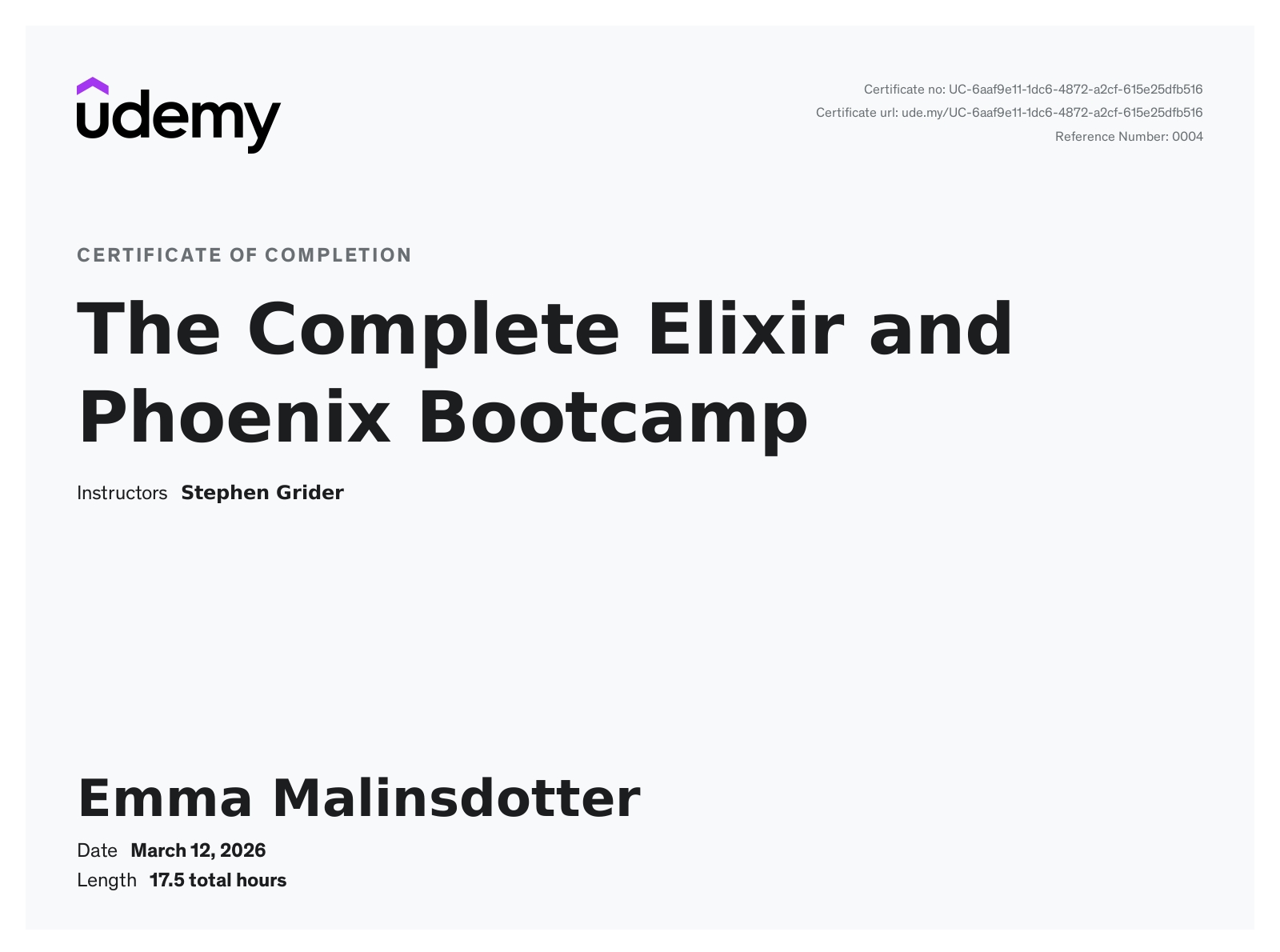 Elixir Certificate thumbnail