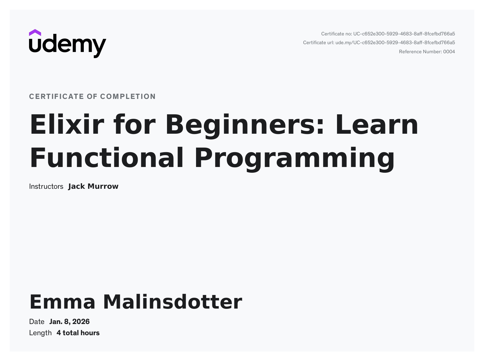 Elixir Certificate thumbnail